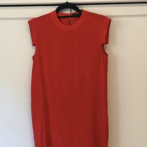 All Saints women's bright orange silk tunic size 4